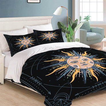 Sun Face Bedding Sets Quilt Cover Without Filler (Online Order Only)