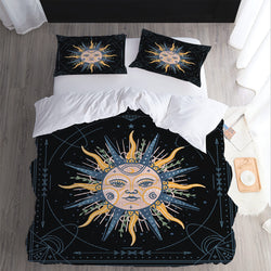 Sun Face Bedding Sets Quilt Cover Without Filler (Online Order Only)