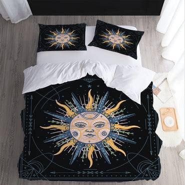 Sun Face Bedding Sets Quilt Cover Without Filler (Online Order Only)