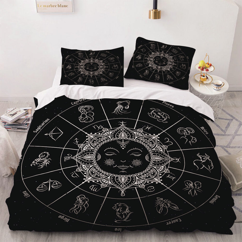 Sun Face Bedding Sets Quilt Cover Without Filler (Online Order Only)