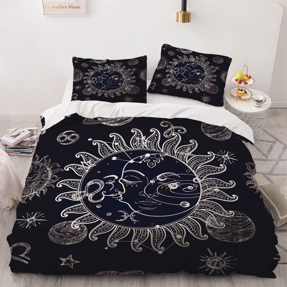 Sun Face Bedding Sets Quilt Cover Without Filler (Online Order Only)