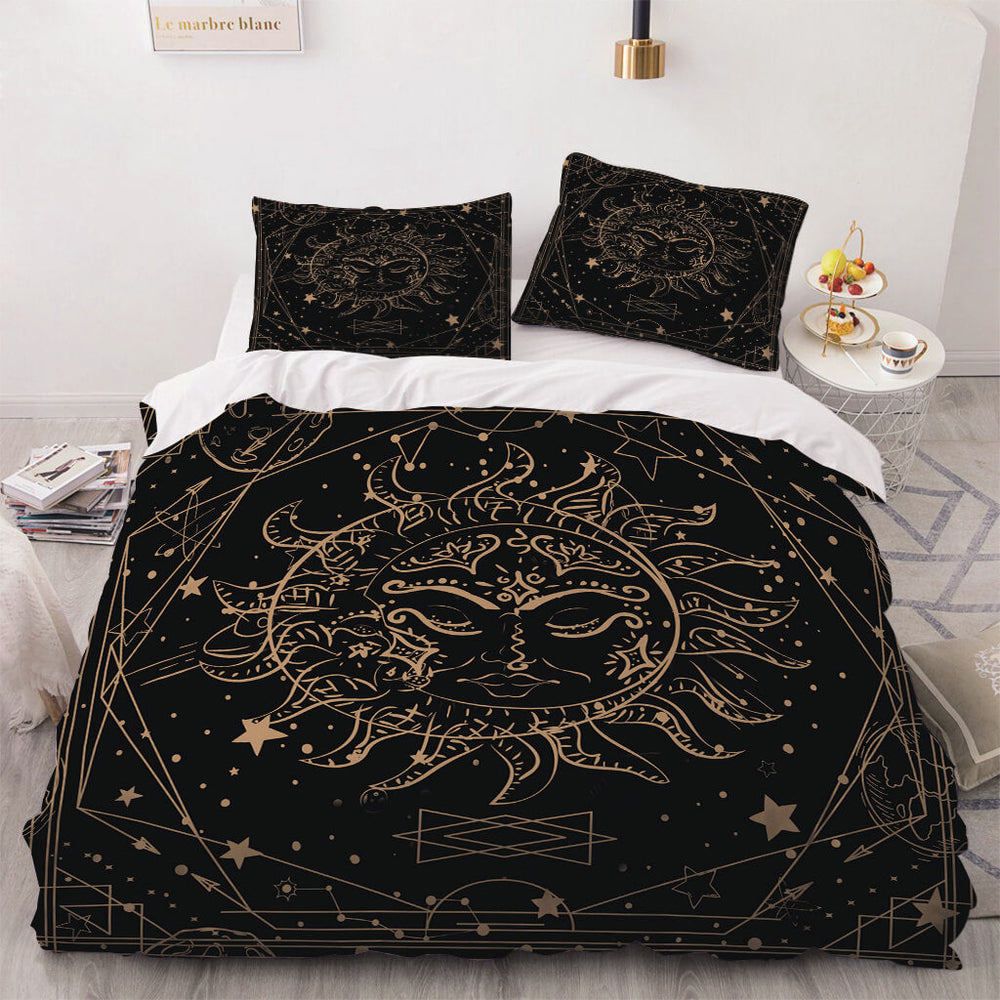 Sun Face Bedding Sets Quilt Cover Without Filler (Online Order Only)