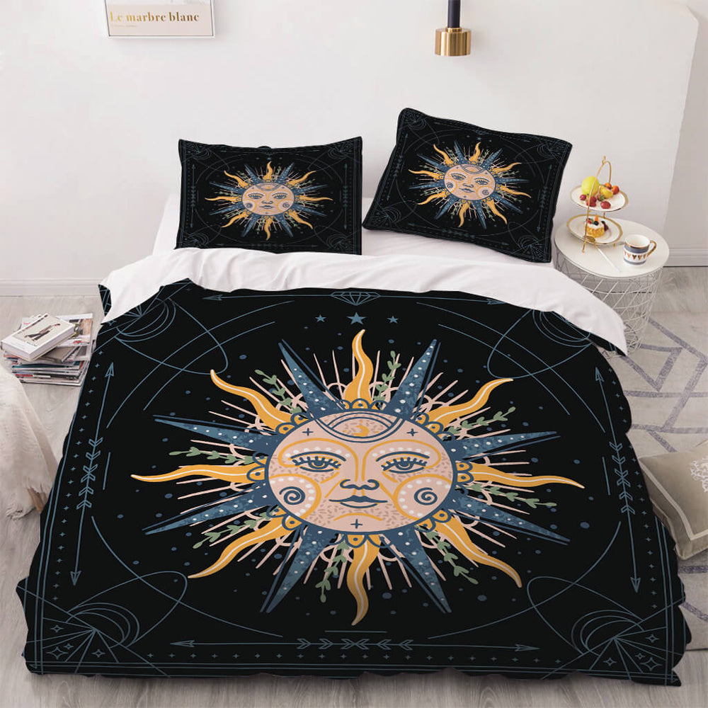 Sun Face Bedding Sets Quilt Cover Without Filler (Online Order Only)