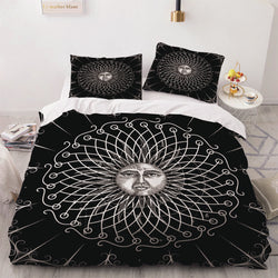 Sun Face Moon and Sun Bedding Sets Quilt Cover Without Filler (Online Order Only)