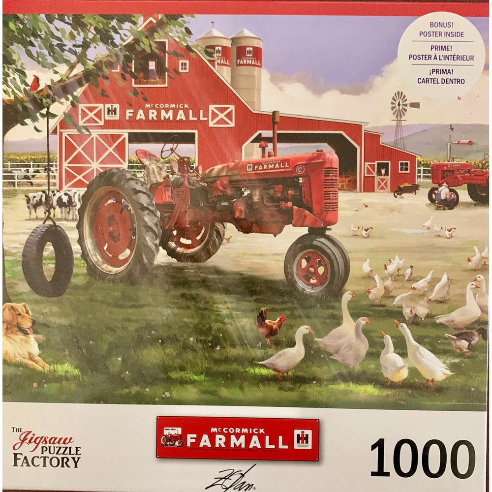 Sunday Afternoon on the Farm McCormick Farmall 1000 Piece Jigsaw Puzzle Leap Year (ONLINE ORDER ONLY)