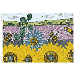 Sunflower Fields by Kate Heiss 1000 Piece Jigsaw Puzzle Flame Tree