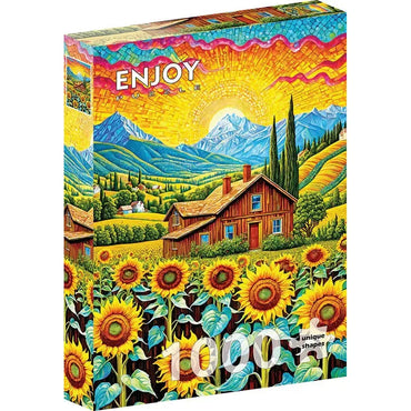 Sunflower House 1000 Piece Jigsaw Puzzle Enjoy (ONLINE ORDER ONLY)
