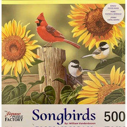 Sunflowers & Songbirds 500 Piece Jigsaw Puzzle Leap Year (ONLINE ORDER ONLY)