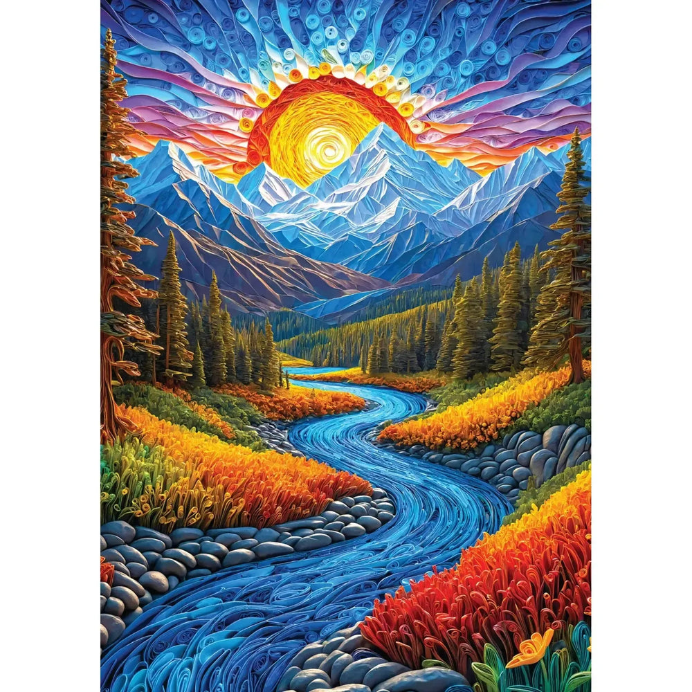 Sunrise Landscape 1000 Piece Jigsaw Puzzle Enjoy (ONLINE ORDER ONLY)