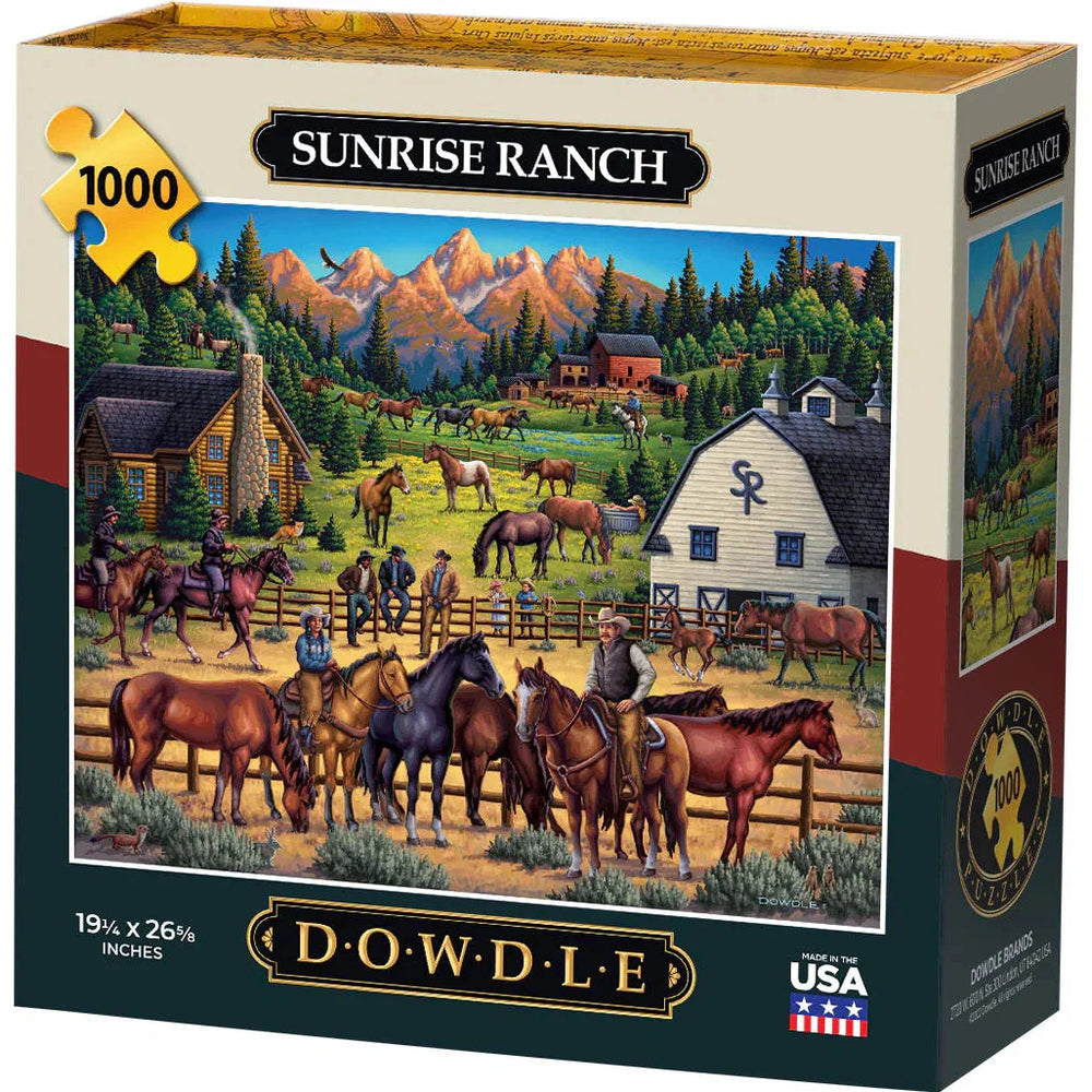 Sunrise Ranch 1000 Piece Jigsaw Puzzle Dowdle (ONLINE ORDER ONLY)
