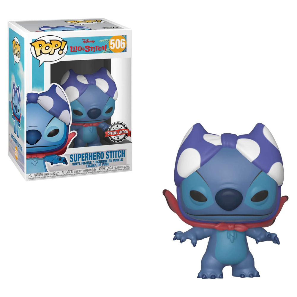 Funko POP! Lilo & Stitch - Super Hero Stitch Vinyl Figure #506 Special Edition Exclusive (ONLINE ORDER ONLY)