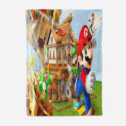 Super Mario Blanket Flannel Throw Room Decoration (Online Order Only)