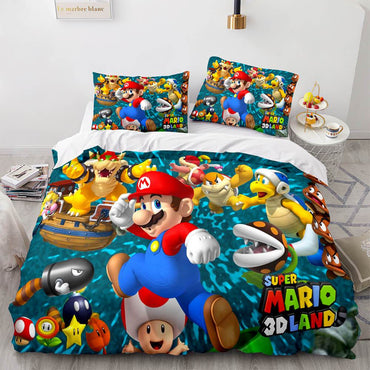 Super Mario Bedding Set Duvet Cover Bed Sets (Online Order Only)