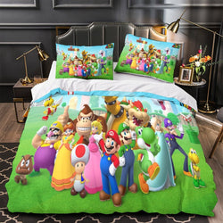Super Mario Duvet Cover Pattern Bedding Set Without Filler (ONLINE ORDER ONLY)