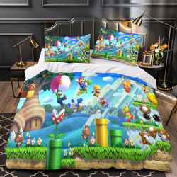 Super Mario Duvet Cover Pattern Bedding Set Without Filler (ONLINE ORDER ONLY)