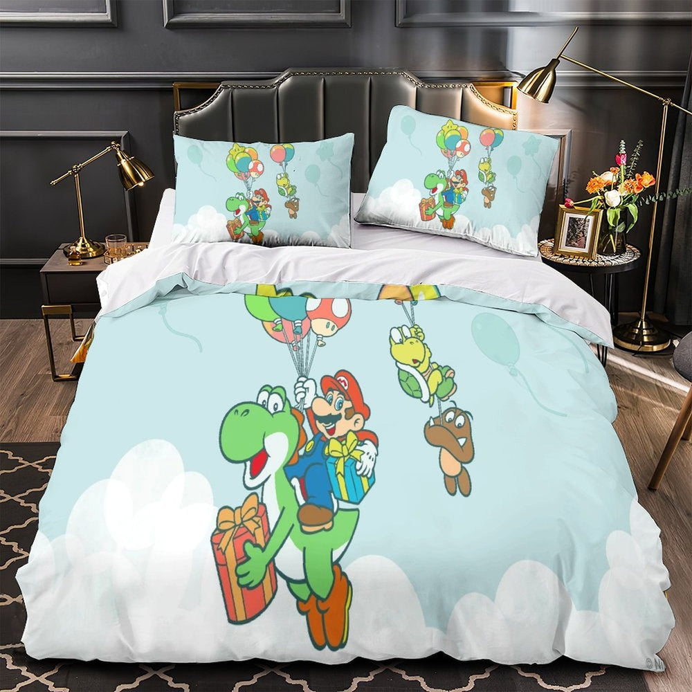 Super Mario Duvet Cover Pattern Bedding Set Without Filler (ONLINE ORDER ONLY)
