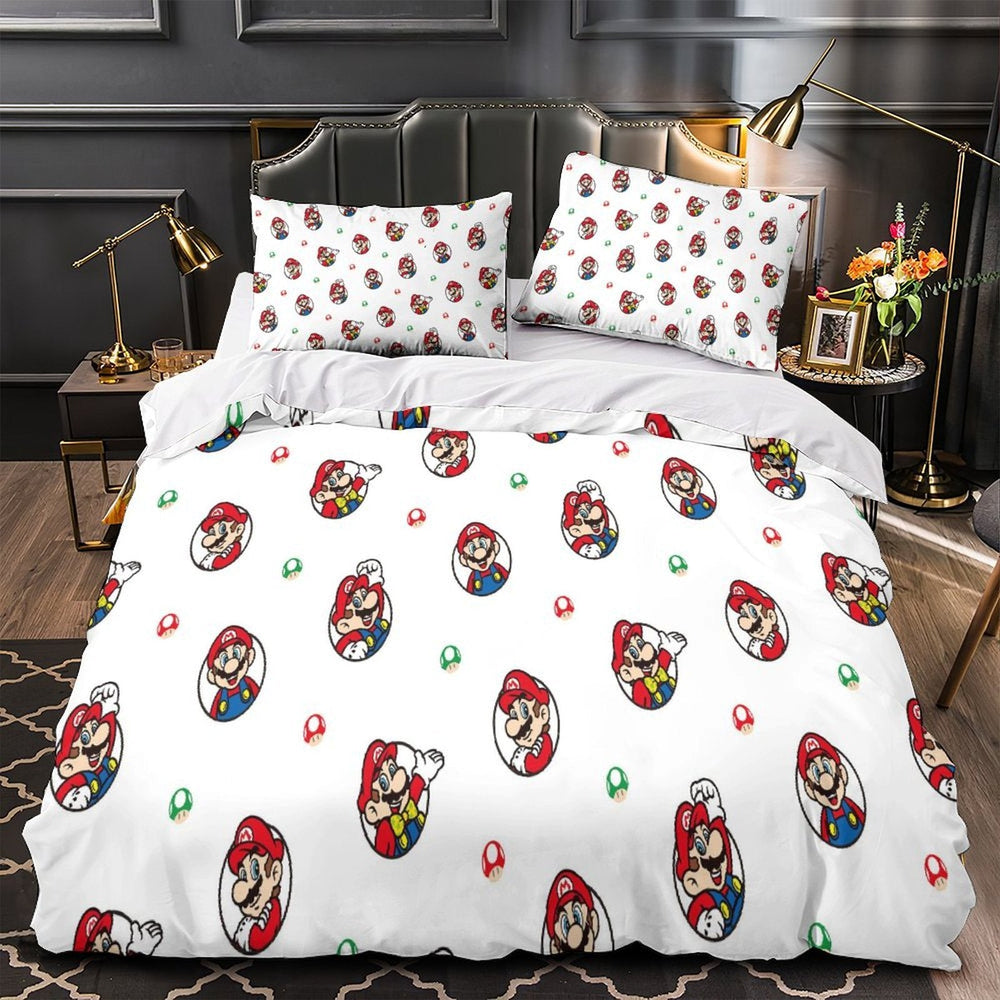 Super Mario Duvet Cover Pattern Bedding Set Without Filler (ONLINE ORDER ONLY)