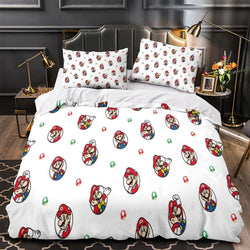 Super Mario Duvet Cover Pattern Bedding Set Without Filler (ONLINE ORDER ONLY)
