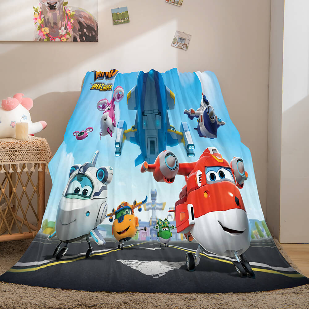 Super Wings Flannel Fleece Throw Blanket (Online Order Only)