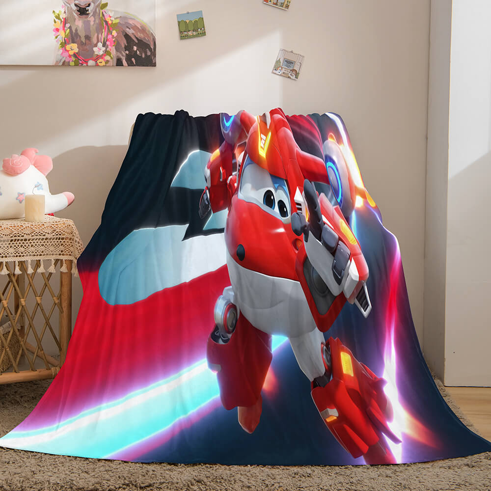 Super Wings Flannel Fleece Throw Blanket (Online Order Only)
