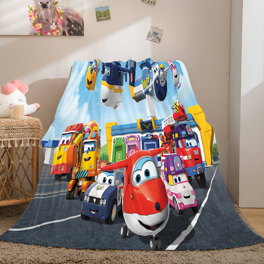 Super Wings Flannel Fleece Throw Blanket (Online Order Only)