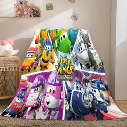 Super Wings Flannel Fleece Throw Blanket (Online Order Only)