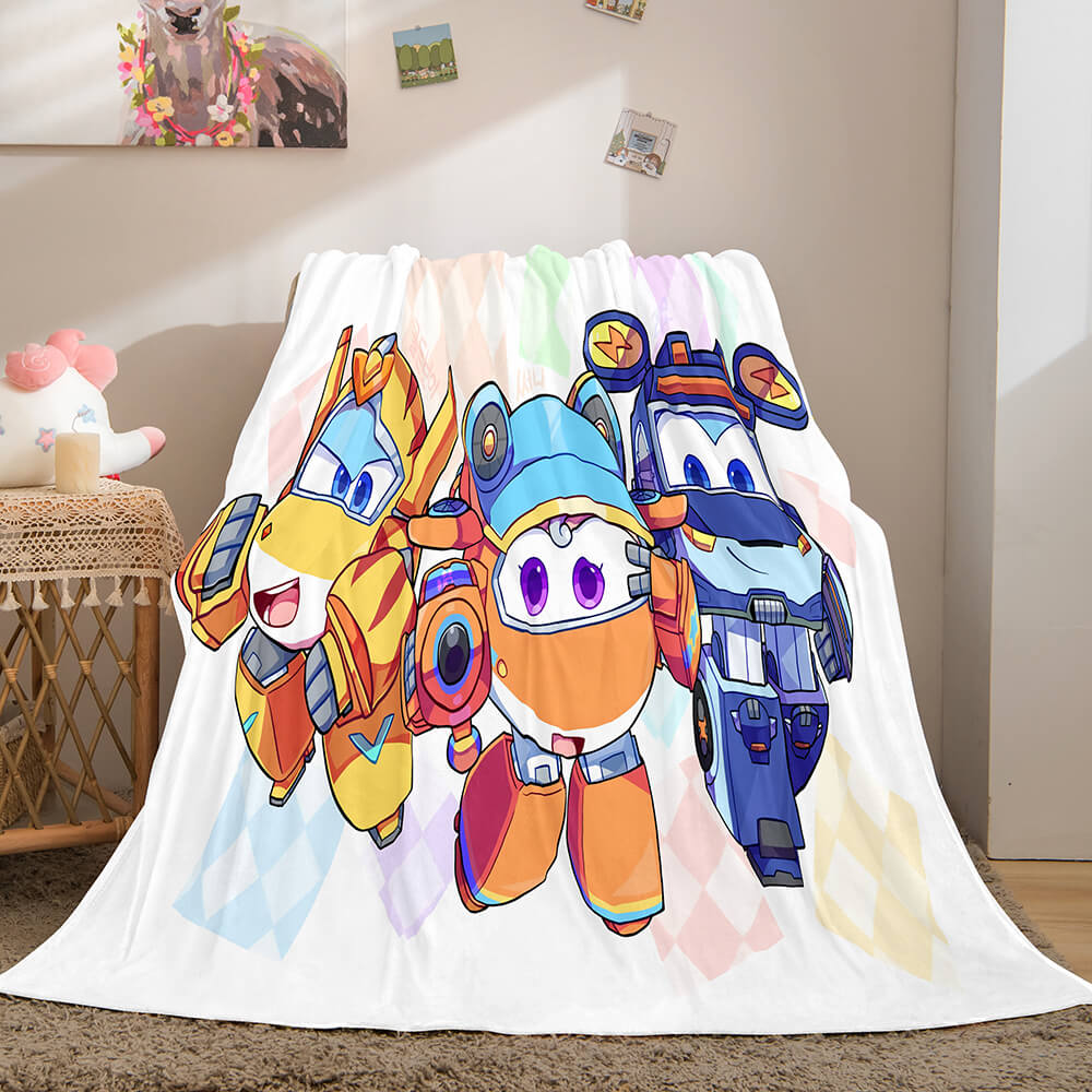Super Wings Flannel Fleece Throw Blanket (Online Order Only)