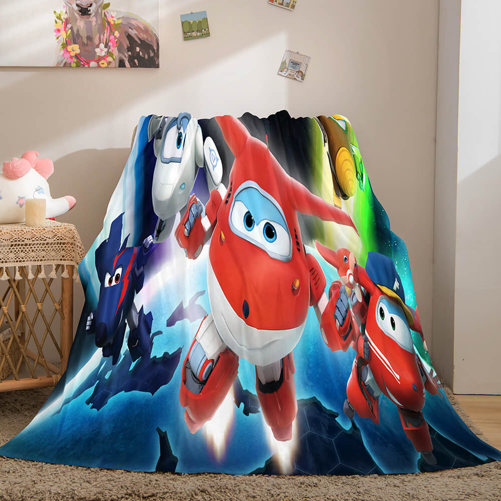 Super Wings Flannel Fleece Throw Blanket (Online Order Only)