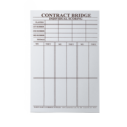 Super Jumbo Bridge Score Pad (ONLINE ORDER ONLY)