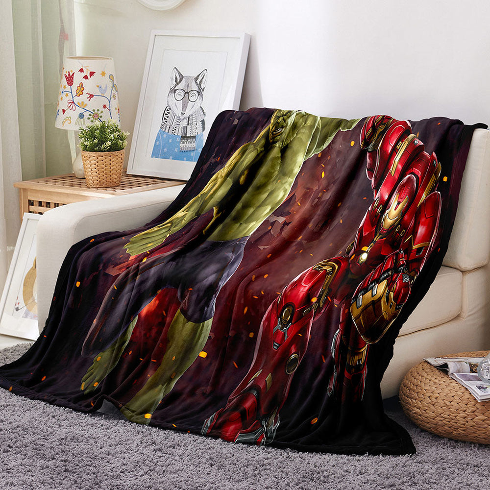 Superhero Hulk Blanket Flannel Throw Room Decoration (Online Order Only)