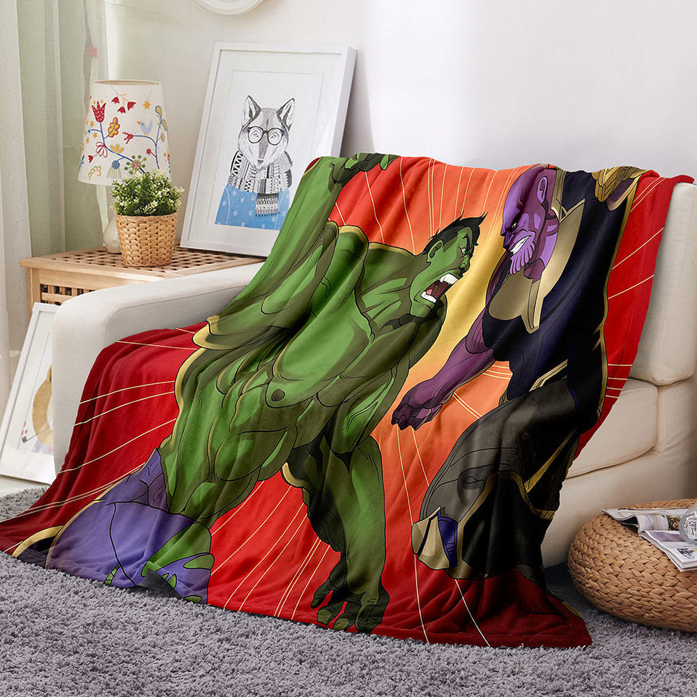 Superhero Hulk Blanket Flannel Throw Room Decoration (Online Order Only)