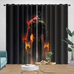 Superhero Hulk Curtains Blackout Kids Room Window Drapes (ONLINE ORDER ONLY)