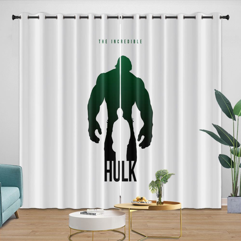 Superhero Hulk Curtains Blackout Kids Room Window Drapes (ONLINE ORDER ONLY)