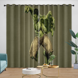 Superhero Hulk Curtains Blackout Kids Room Window Drapes (ONLINE ORDER ONLY)
