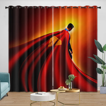 Superman 2025 Curtains Blackout Window Drapes Room Decoration (Online Order Only)