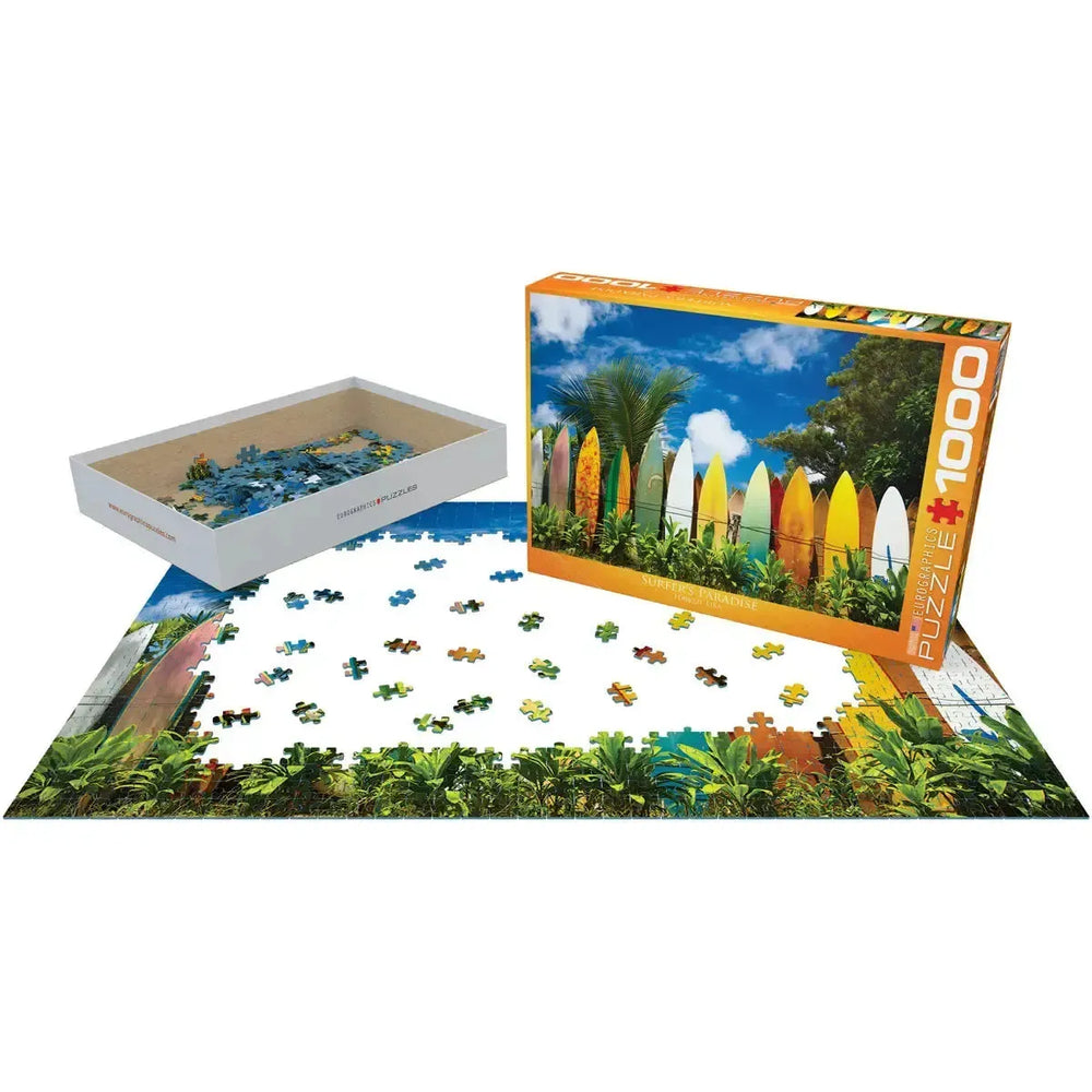 Surfer's Paradise Hawaii 1000 Piece Jigsaw Puzzle Eurographics