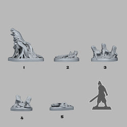 3D Printed Fantastic Plants and Rocks Swamp Monster Bones 28mm - 32mm D&D Wargaming (Online Only)