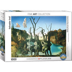Swans Reflecting Elephants 1000 Piece Jigsaw Puzzle Eurographics (ONLINE ORDER ONLY)