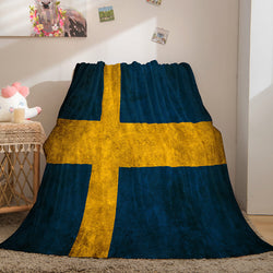 Famous Country National Flag Flannel Fleece Throw Blanket Bedding Sets (Online Order Only)