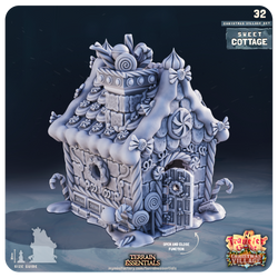 3D Printed Cast n Play Christmas Village Terrain Set 28mm 32mm D&D (Online Only)