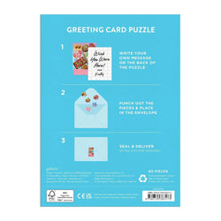 Sweets for the Sweet Greeting Card 60 Piece Jigsaw Puzzle Galison (ONLINE ORDER ONLY)