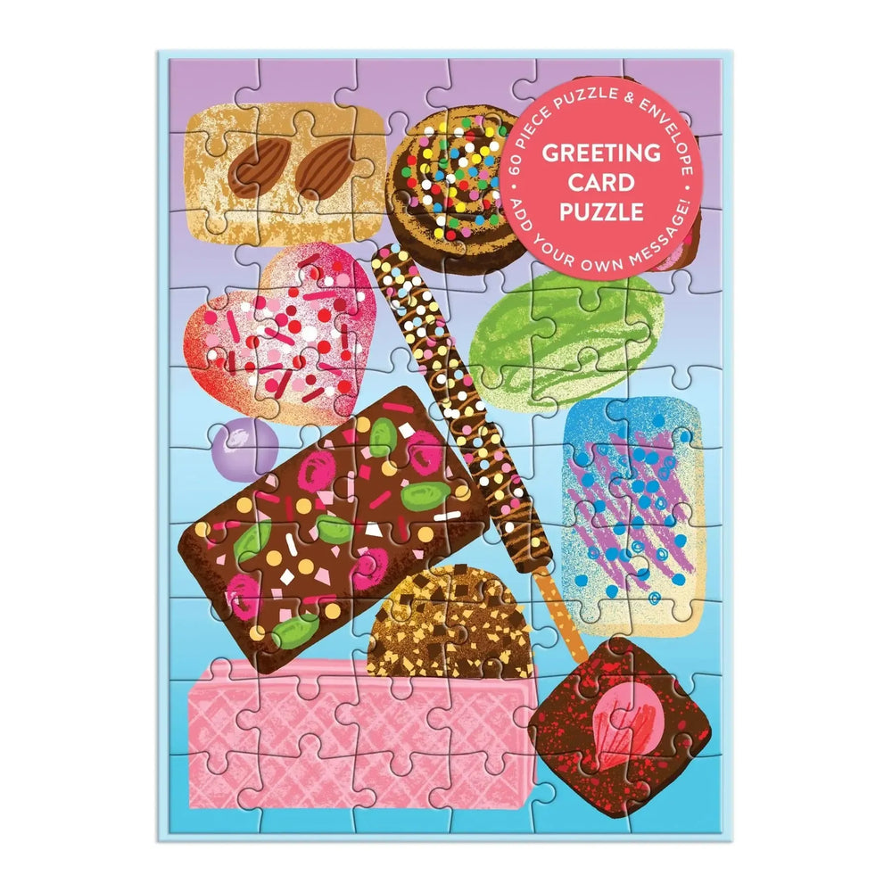 Sweets for the Sweet Greeting Card 60 Piece Jigsaw Puzzle Galison (ONLINE ORDER ONLY)