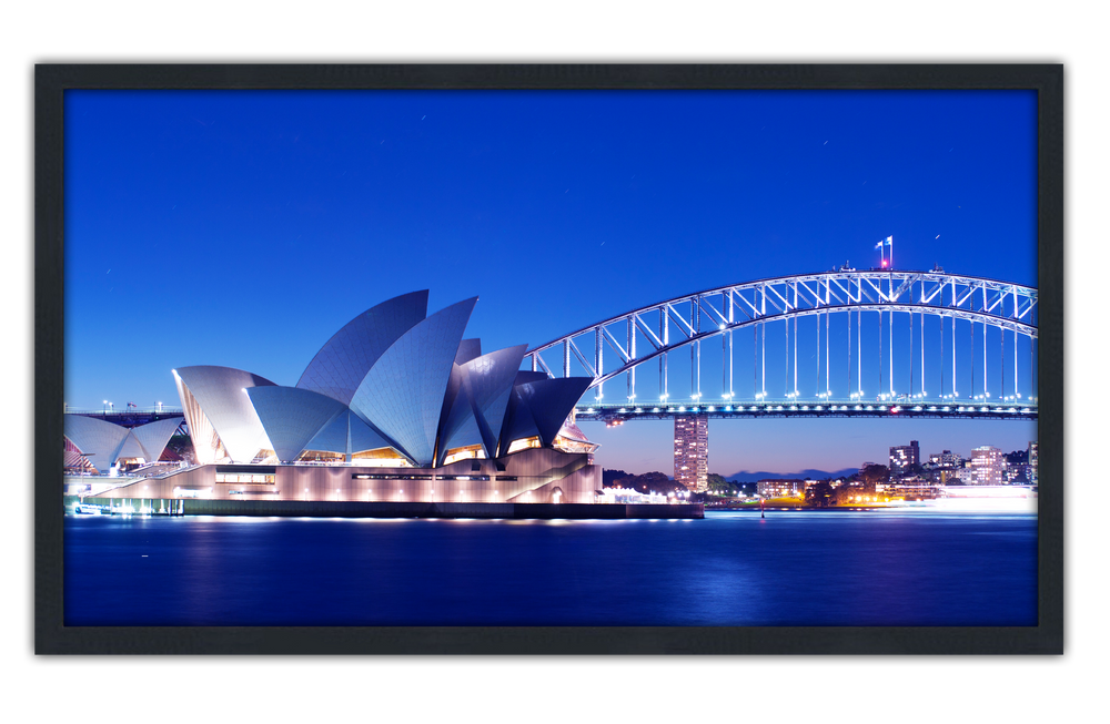 Professionally Framed Sydney Opera House Australia Skyline High-Resolution Panoramic Photo 12x22 Wall Art (ONLINE ORDER ONLY)