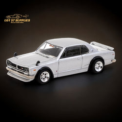 Tarmac Works Global64 Nissan Skyline 2000 GT-R in Silver T64G-043-SL 1:64 (ONLINE ORDER ONLY)