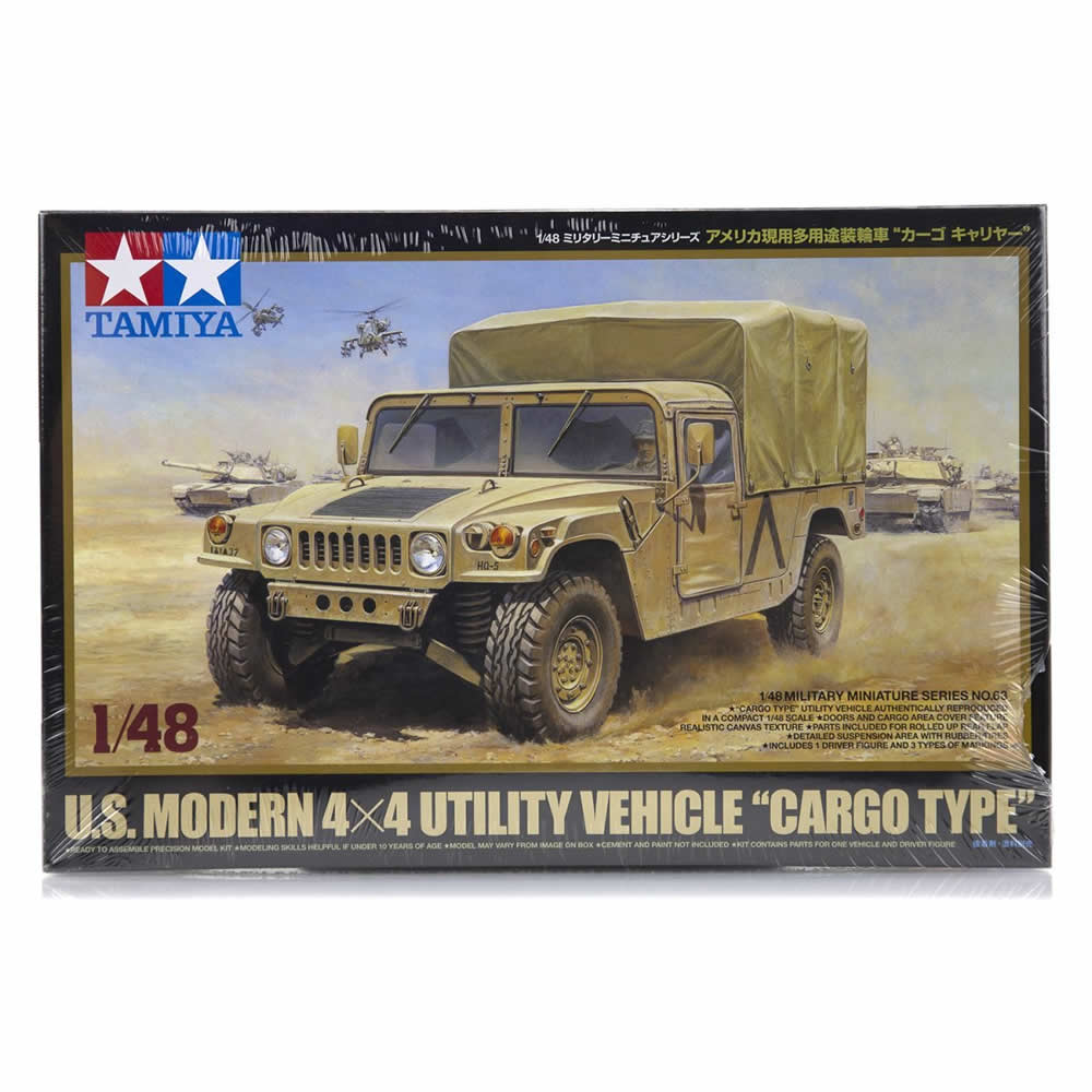 TAM32563 HUMVEE 1/48 Scale Plastic Model Kit Tamiya (ONLINE ORDER ONLY)