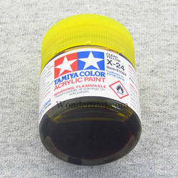 TAM81024 X24 Clear Yellow Gloss Acrylic 23ml (3/4oz) Bottle Hobby Paint (ONLINE ORDER ONLY)
