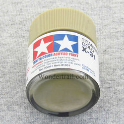 TAM81031 X31 Titanium Gold Gloss Acrylic 23ml (3/4oz) Bottle Hobby Paint (ONLINE ORDER ONLY)