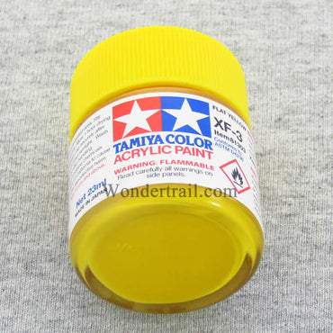 TAM81303 XF3 Yellow Flat Acrylic 23ml (3/4oz) Bottle Hobby Paint Tamiya (ONLINE ORDER ONLY)