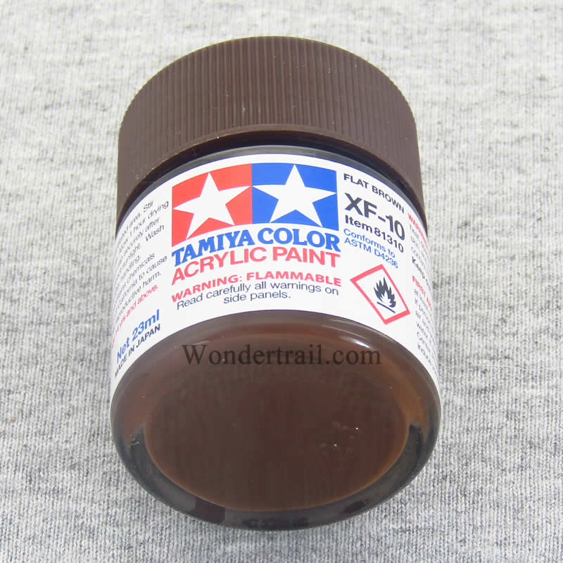 TAM81310 XF10 Brown Flat Acrylic 23ml (3/4oz) Bottle Hobby Paint Tamiya (ONLINE ORDER ONLY)