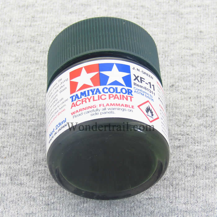 TAM81311 XF11 Japanese Navy Green Flat Acrylic 23ml (3/4oz) Bottle Hobby Paint (ONLINE ORDER ONLY)